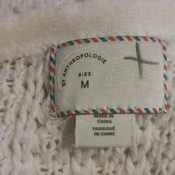 Anthropologie Pacific Fringe Tank Boho Knit Sleeveless Top Size Medium - Picture 7 of 8